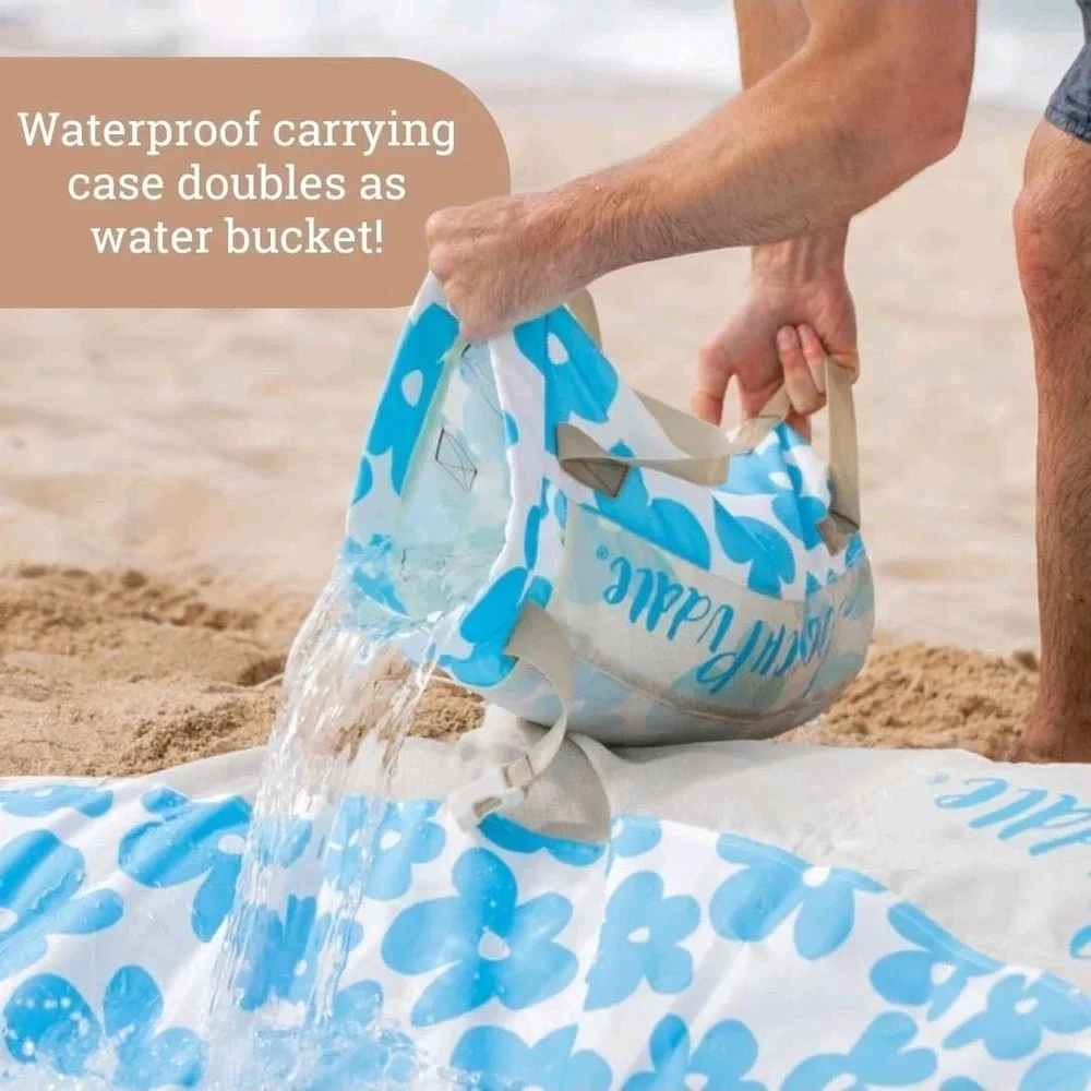Beach Puddle Baby Beach Pool Kiddie Pool Flexible Toddler Pool Beach Toys NEW